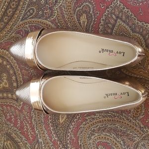 NEW Gold Snake Flats